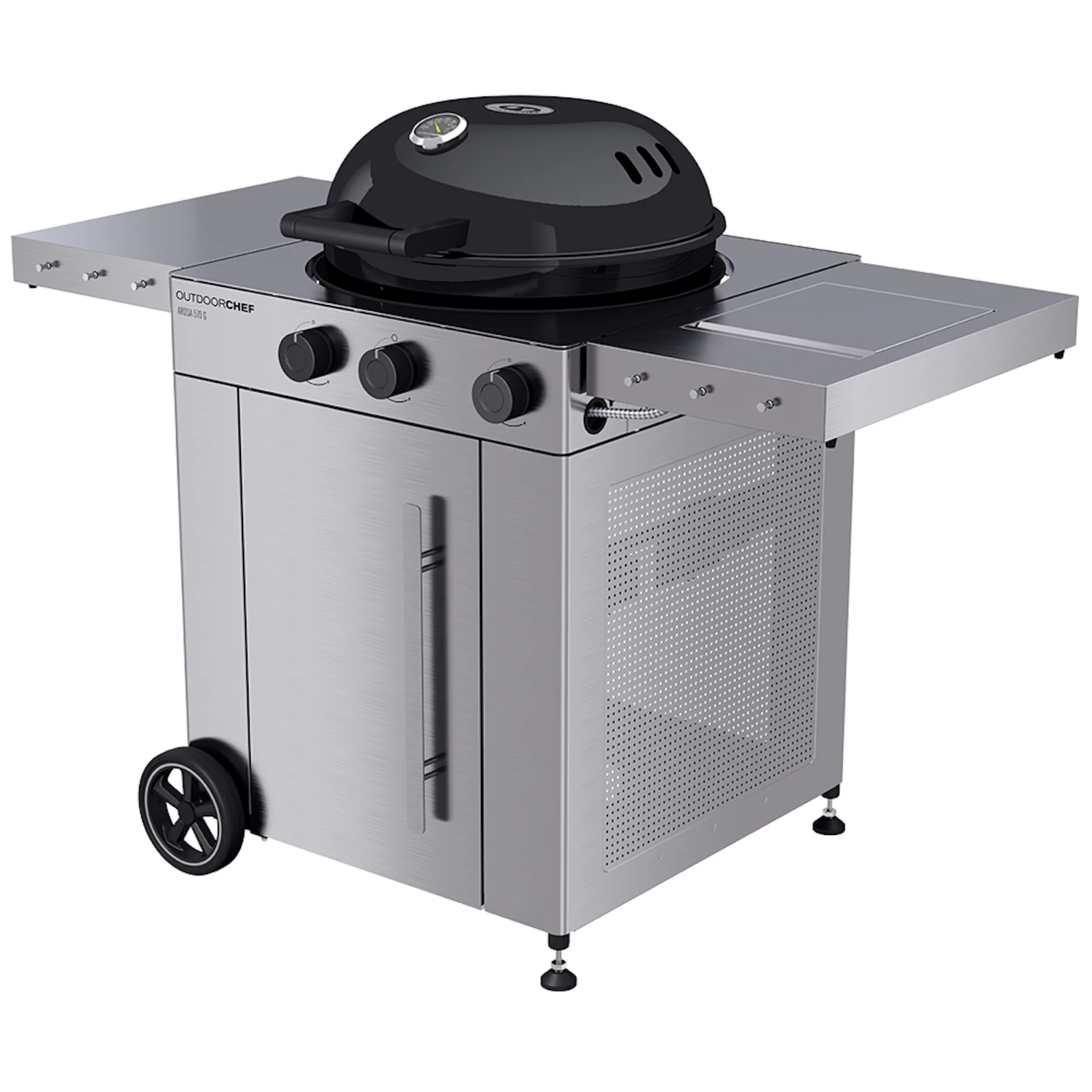 Outdoorchef Gaskugelgrill Arosa 570 G Premium Steel, Schwarz 4 Outdoorchef Gaskugelgrill Arosa 570 G Premium Steel, Schwarz – Bild 4