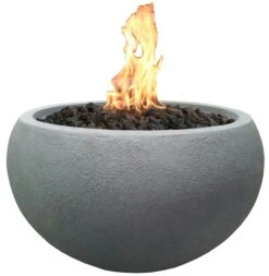 Gardenforma Gas Feuerstelle Marra, Beton-Optik Grau, Aus Faserbeton -Weber Verkäufe 300012010