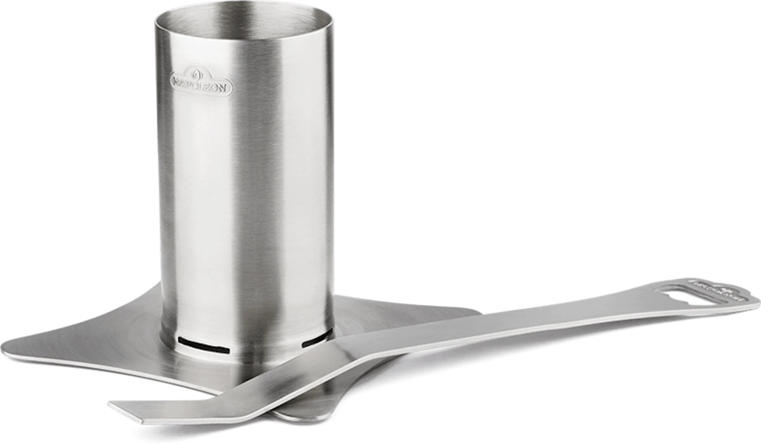 NAPOLEON Edelstahl-Hähnchen-Halterung Mit Abnehmbarem Griff (56034) 1 NAPOLEON Edelstahl-Hähnchen-Halterung Mit Abnehmbarem Griff (56034)