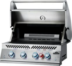NAPOLEON 700-Series 32", Edelstahl, Einbau, Inkl. Drehspieß -Weber Verkäufe BIG32RB Grillhead Ang Open KnobsOn BurnerLit 1