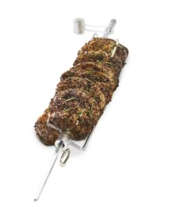 Broil King Pellet Smoker Drehspieß-Set Mit Elektromotor -Weber Verkäufe BK 60669 Propped 01