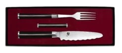 KAI SHUN Classic Sets Besteck-Set Gabel + Allzweckmesser + Besteckbänkchen