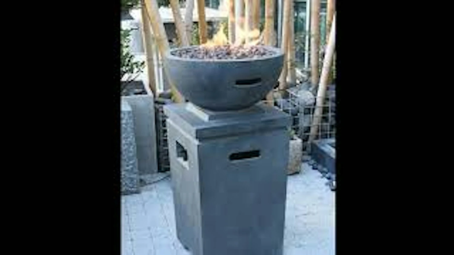 Gardenforma Gas Feuerstelle Kupe, Beton-Optik Dunkelgrau, Aus Faserbeton 3 Gardenforma Gas Feuerstelle Kupe, Beton-Optik Dunkelgrau, Aus Faserbeton – Bild 3