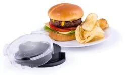 Broil King Burgerpresse Deluxe -Weber Verkäufe broi 62475 Burger Press Propped 02