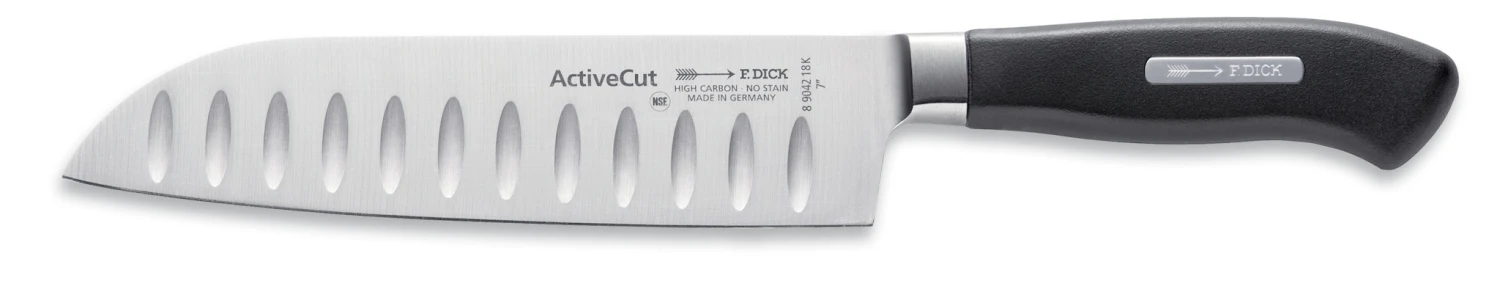 F. DICK Santoku Mit Kullenschliff ActiveCut 18 Cm 1 F. DICK Santoku Mit Kullenschliff ActiveCut 18 Cm