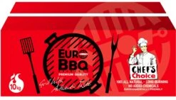 EUROBBQ Holzkohlebriketts Rot 10kg