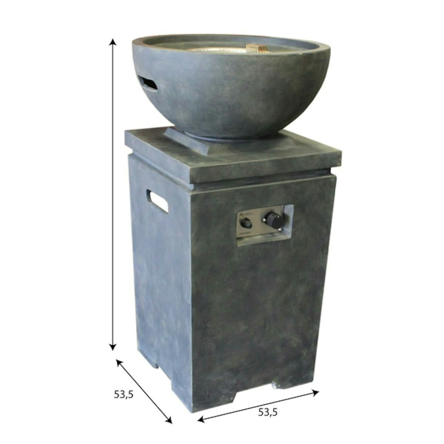 Gardenforma Gas Feuerstelle Kupe, Beton-Optik Dunkelgrau, Aus Faserbeton 6 Gardenforma Gas Feuerstelle Kupe, Beton-Optik Dunkelgrau, Aus Faserbeton – Bild 6