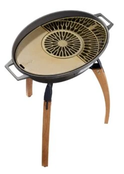 IGNIUM Taran Holzkohle Grill Pure -Weber Verkäufe ignium grill freisteller total gross seitlich oben platte gitter 01 1