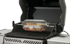 NAPOLEON Edelstahl-Grillkorb Für Drehspieß (64000) 5 NAPOLEON Edelstahl-Grillkorb Für Drehspieß (64000) -Weber Verkäufe napoleon 64000 rotisserie basket in use veggies
