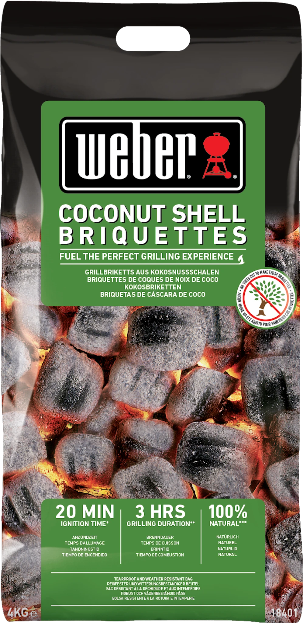 Weber Kokosnuss Briketts - 8 Kg 1 Weber Kokosnuss Briketts - 8 Kg